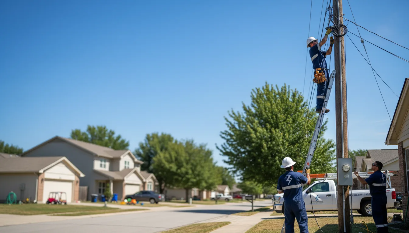 Residential electrician providing installation services in Pompeii, MI